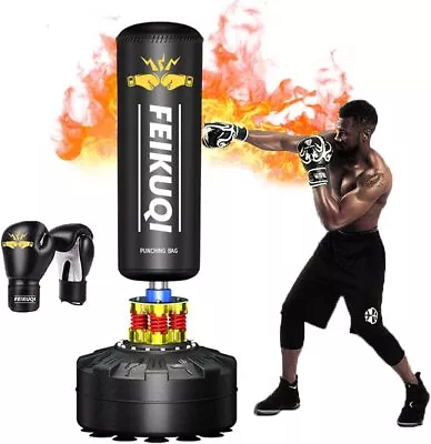 Heavy Punching Bag Boxing Free Standing Fitness Training Equipment W/Gloves 70  • $141.99