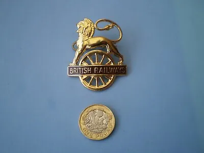 $22.33 • Buy British Railways Lion And Wheel Badge For Former Great Western Railway Area 