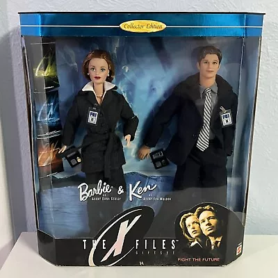  Barbie & Ken- The X Files Gift Set 1998 Collector Edition Series Scully& Mulder • $49.99