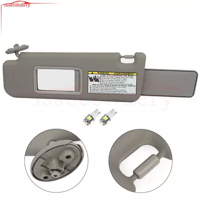 Gray Left Fits 2004-2008 Toyota 4Runner Driver Side Sun Visor W/ Lights 4.0 4.7L • $26.12