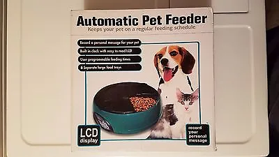 6 Meal Automatic Pet Feeder Auto Dog Cat Food Bowl Dispenser Electronic PF-18 • $48.16