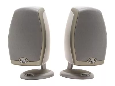 KLIPSCH IFi RSX-3 SERIES BOOKSHELF SATELLITE SPEAKERS Silver (Pair ) • $75.99