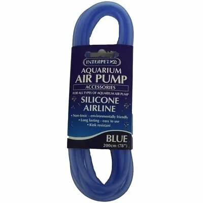 £5.52 • Buy Interpet Aquarium Air Pump Silicone Airline For All Aquarium Air Pump 2m Long