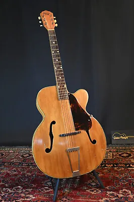 1950s Kay K1 Jumbo Archop Acoustic Jazz Guitar - Blonde Spruce Top (video) • $1045