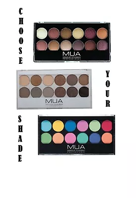 MUA Make Up Academy 12 Eyeshadows Palette- CHOOSE YOUR SHADE • £3.99