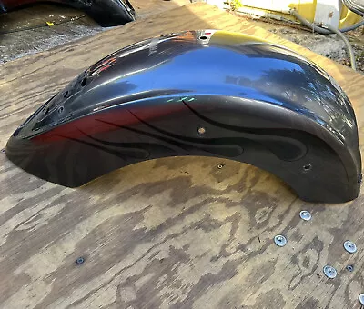 $199.99 • Buy 2006 Yamaha V-star 1100 Classic Rear Fender Midnight Silver W/flames Graphic