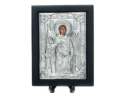 Archangel Michael Guardian Angel Christian Orthodox Sterling Silver Altar Icon • $169