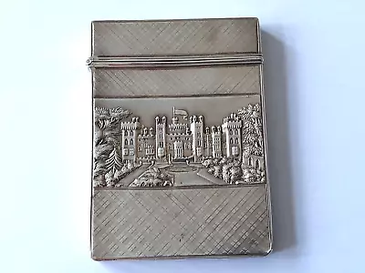 Silver Castle Top Card Case Nathaniel Mills 1829  Windsor & Warwick Castles • £745