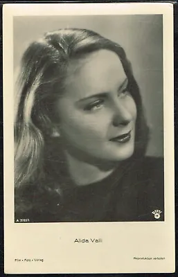 £1 • Buy [10840] Film Star Actress 1940s Postcard - Alida Valli (Ross Verlag)