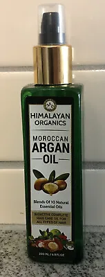 Himalayan Organics Moroccan Argan Oil For Hair Growth No Parabean 6.8 Fl Oz • $9.99