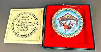 Anna Perenna Porcelain Ornament Exclusive P Buckley Moss New In Box And COA • $19.50