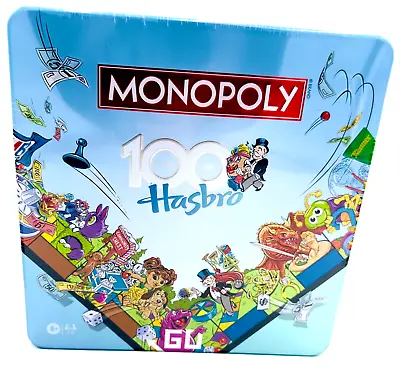 WS Game Company Monopoly Hasbro 100th Anniversary Edition Collectible Tin New • $49