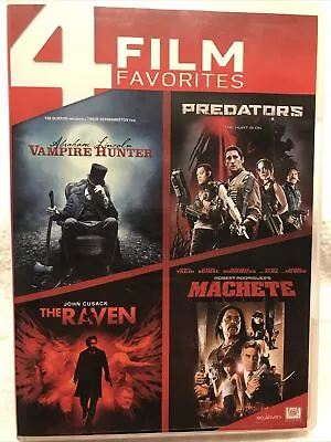 4 Film Favorites: The Raven Predators Machete Abraham Lincoln Vampire-DVD • $8.99
