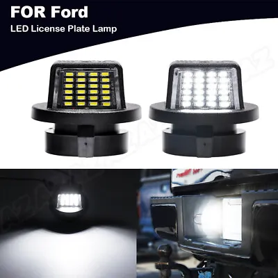 2X LED License Plate Light Rear Bumper Tag Assembly Lamp For Ford F150 F250 F350 • $16.59