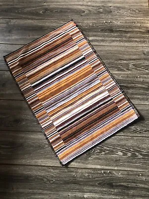 Missoni Home Luxury Hand Towel Striped Autumn Rainbow 100% Cotton 32” X 23” • $45