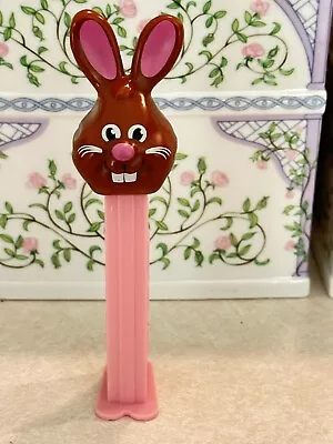 PEZ Vintage Easter Bunny Rabbit Pink Chocolate Brown • $5