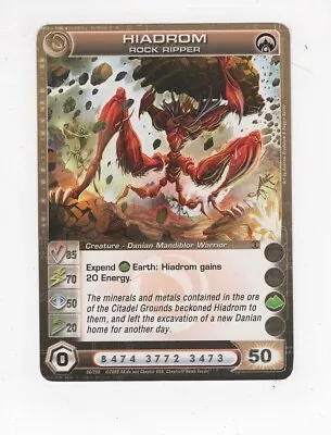 Chaotic Creature Card Danian Hiadrom Rock Ripper Mid Energy • $2.50