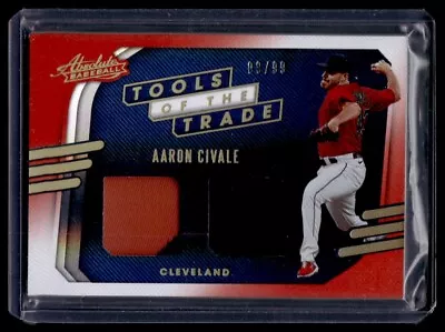 2021 Panini Absolute Tools Of The Trade Swatch Aaron Civale 09/99 Cleveland • $9.99