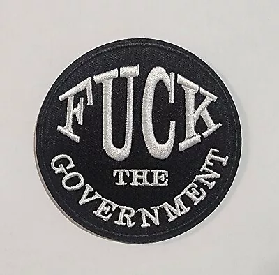 F@&K THE GOVERMENT Harley Davidson Biker Vest Patches Iron Sew On • $8.50