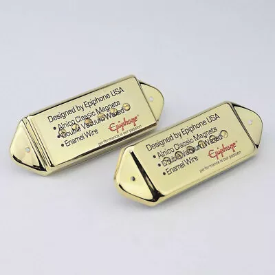 Gold Epiphone Jazz Guitar Dog Ear Pickups Set For Epiphone Casino Guitars • $48.99