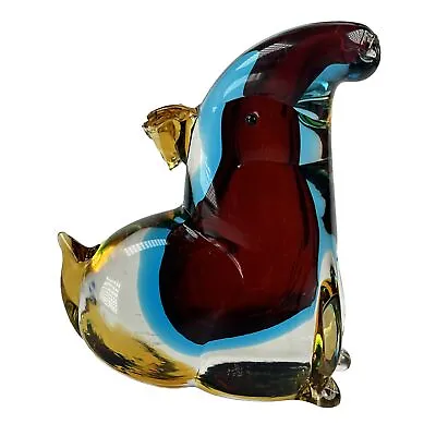Murano Glass Animal Art Glass Figurine Mid Century H16.5 Cm Circa 1960s • £40