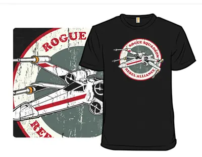 T-Shirt- NEW MENS STAR WARS VINTAGE  ROGUE SQUADRON RETURN OF THE JEDI NWT NEW • $23