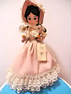 Vintage BRADLEY DOLL W/Tag & Stand 13  Hoop Dress Heels Hat Made In Korea • $20