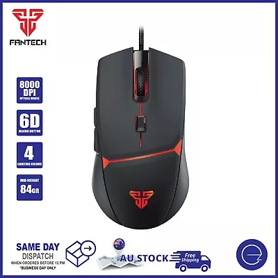 $24.99 • Buy Gaming PC Mouse 8000 Adjustable DPI Wired LED Light 6 Macro Button Computer Mice