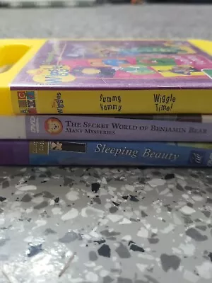 Kids Dvd Lot The Wiggles Benjamin Bear Sleeping Beauty R4 Good Condition  • $11.66