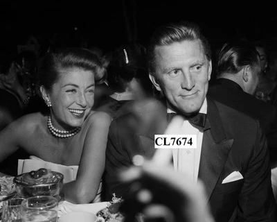 $10.99 • Buy Kirk Douglas With Wife Anne Buydens Attend The Golden Globe Awards Photo