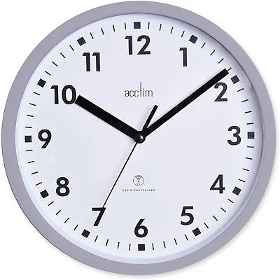 Acctim 74667 Nardo 20cm Radio Controlled Grey Wall Clock  • £23.09