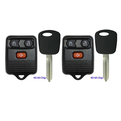 2 Replacement For Mazda Tribute 2001 2002 2003 2004 Car Remote Fob + 4D 60 Key • $33.72