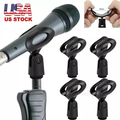 4Pcs Adjustable Universal Microphone Mount Clip Clamp Holder For All Mic Stand • $7.36