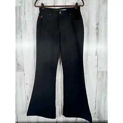 Mudd Womens Jeans Black Flare Leg Mid Rise Size 9 (28x31) • $29.97