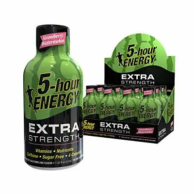 5-hour ENERGY Shot Extra Strength Strawberry Watermelon 1.93 Ounce 12 Pack • $32.99