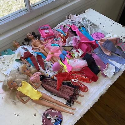 Vintage Mod Barbie Doll Ken Doll’s And Clothes Accessories Lot Nice Some TLC. • $24.99