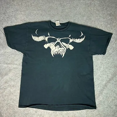 Vintage Danzig Men Shirt Extra Large Black Skull Chaser Misfits Tee T Metal Band • $174.98