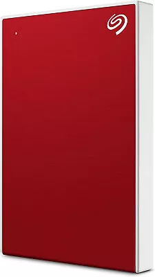 Seagate 4TB One Touch Portable External Hard Disk Drive With Data Recovery RED • $218.98