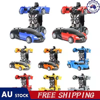 2 In 1 Mini Car Toys Deformable Robot Car Toy Transform Car Robot Toy Boys Gift • $10.19