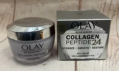 Olay Regenerist Collagen Peptide 24 Day Cream SPF30 50ml SEALED • £15.75