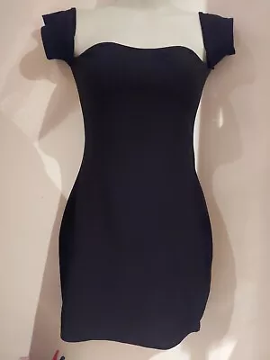 Missguided.  Black Stretch Dress.  Size 8 • £2.90