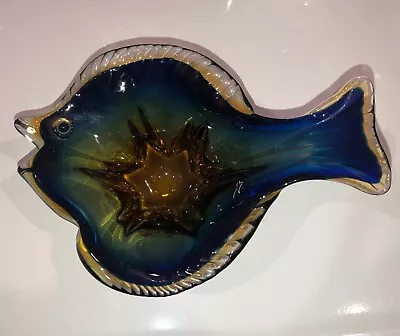 Mid Century Murano Glass Fish Bowl • $30