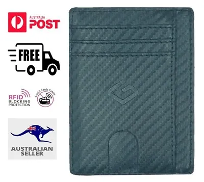 RFID Blocking Purse Flip Leather Wallet Slim Credit Card Holder Mens Money ClipF • $7.99