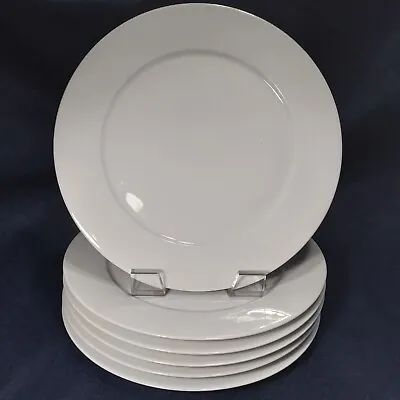 Limoges France White Charger Service Plates 12.25 In Set Of 6 • £327.80