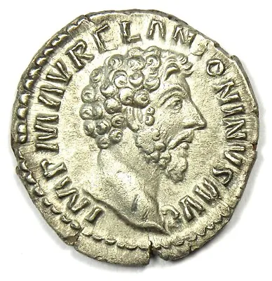 Marcus Aurelius AR Denarius Silver Roman Coin 139-161 AD - Good VF / XF (EF) • $375.25