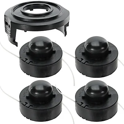 4 Strimmer Line Spools + Spool Cover Kit For CHALLENGE N1F-GT-220/250-C Trimmer • £24.39