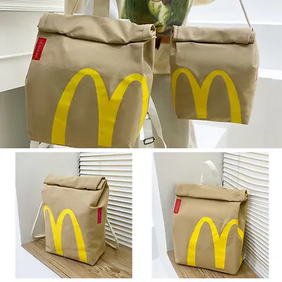 Realistic Mcdonalds Backpack/Messenger Side Bag - Fast Food Gift Pocket Shoulder • $20.99