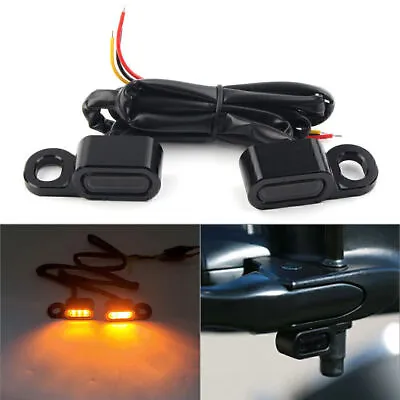 2x Moto LED Turn Signals Running Light Fit Harley Touring Street Glide 2014-2020 • $14.98