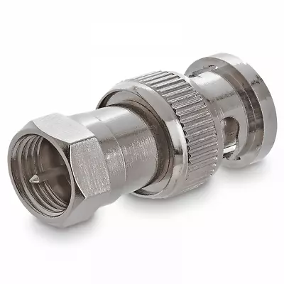 F Type Male To BNC Male Plug RF Coaxial Adapter Connector Satellite Coax PP • £1.99