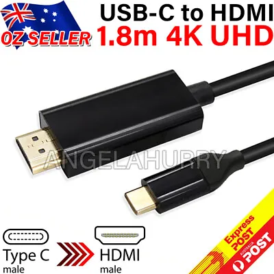 $11.99 • Buy USB C To HDMI Cable USB Type C Male To HDMI Male 4K Cable For Macbook Chromebook